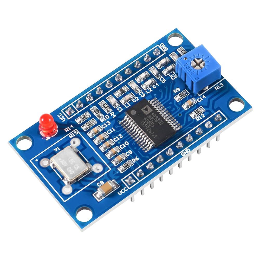 Amazon.co.jp: AD9850 DDS 信号発生器 モジュール 2 角波出力 IC